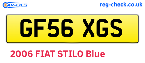GF56XGS are the vehicle registration plates.