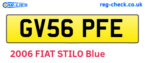 GV56PFE are the vehicle registration plates.