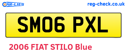 SM06PXL are the vehicle registration plates.