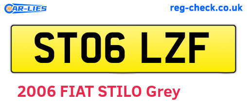 ST06LZF are the vehicle registration plates.