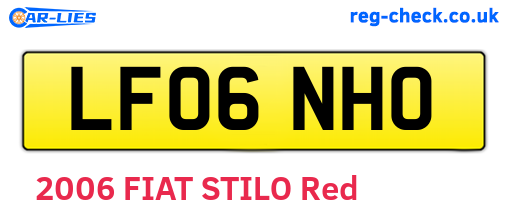 LF06NHO are the vehicle registration plates.