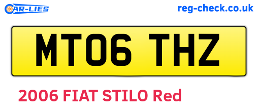 MT06THZ are the vehicle registration plates.