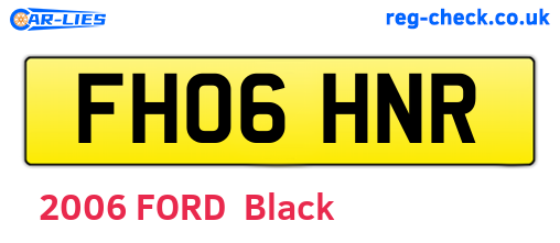 FH06HNR are the vehicle registration plates.