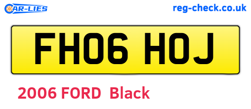 FH06HOJ are the vehicle registration plates.