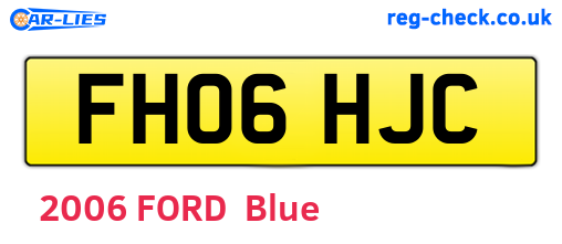 FH06HJC are the vehicle registration plates.