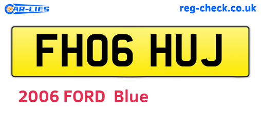 FH06HUJ are the vehicle registration plates.