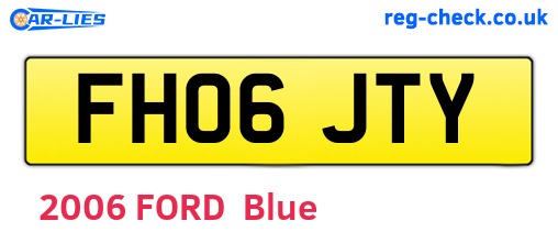 FH06JTY are the vehicle registration plates.
