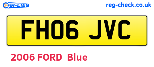 FH06JVC are the vehicle registration plates.