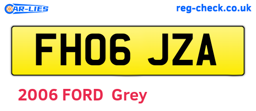 FH06JZA are the vehicle registration plates.
