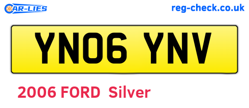 YN06YNV are the vehicle registration plates.