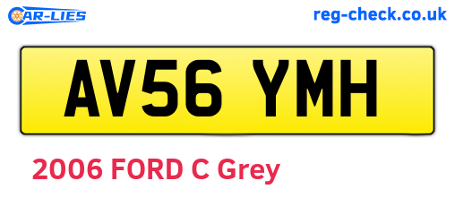 AV56YMH are the vehicle registration plates.