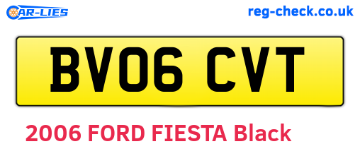 BV06CVT are the vehicle registration plates.