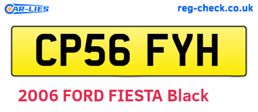 CP56FYH are the vehicle registration plates.