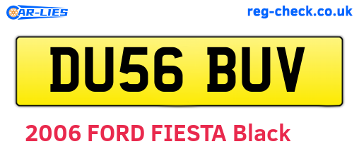 DU56BUV are the vehicle registration plates.