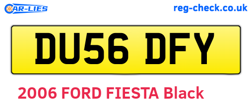 DU56DFY are the vehicle registration plates.