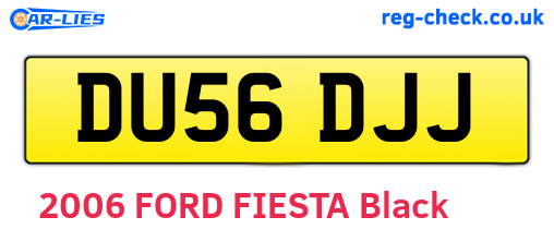 DU56DJJ are the vehicle registration plates.