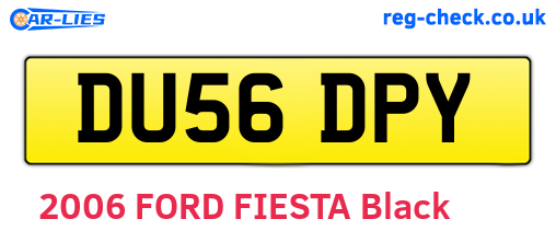 DU56DPY are the vehicle registration plates.