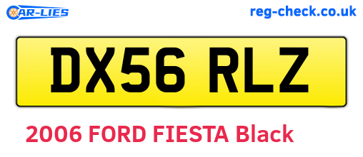 DX56RLZ are the vehicle registration plates.
