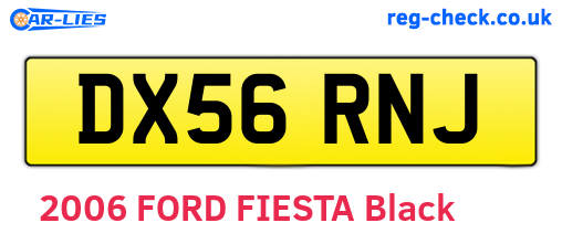 DX56RNJ are the vehicle registration plates.