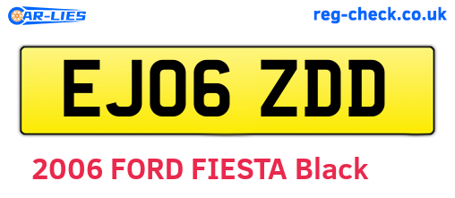 EJ06ZDD are the vehicle registration plates.