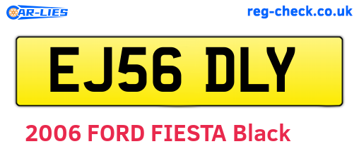 EJ56DLY are the vehicle registration plates.