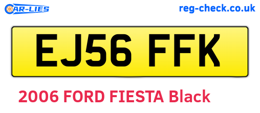 EJ56FFK are the vehicle registration plates.