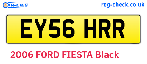 EY56HRR are the vehicle registration plates.