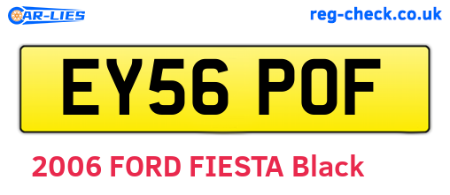 EY56POF are the vehicle registration plates.