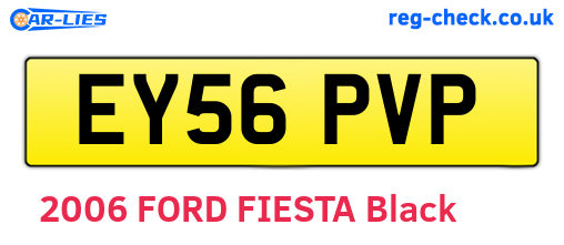 EY56PVP are the vehicle registration plates.