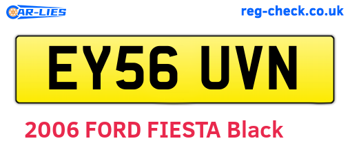 EY56UVN are the vehicle registration plates.