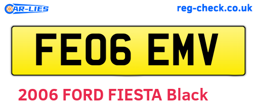 FE06EMV are the vehicle registration plates.