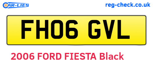 FH06GVL are the vehicle registration plates.