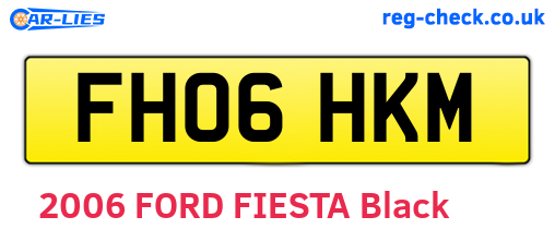 FH06HKM are the vehicle registration plates.