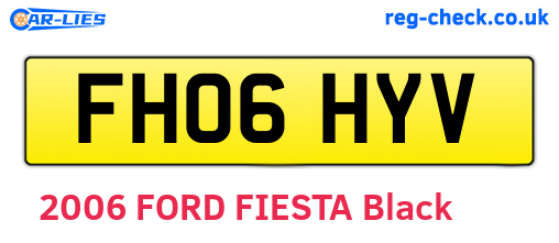 FH06HYV are the vehicle registration plates.