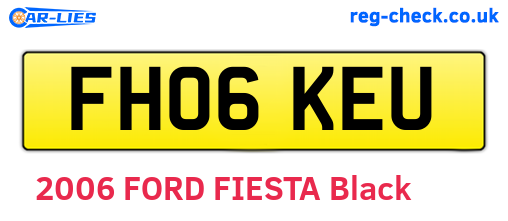 FH06KEU are the vehicle registration plates.