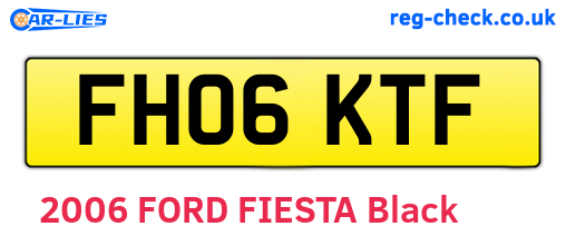 FH06KTF are the vehicle registration plates.