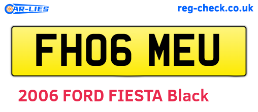 FH06MEU are the vehicle registration plates.