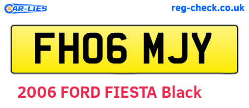FH06MJY are the vehicle registration plates.