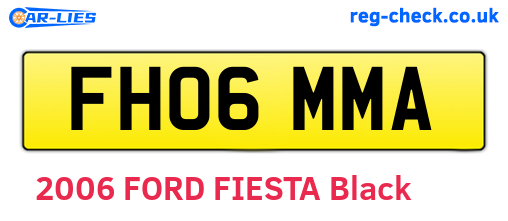 FH06MMA are the vehicle registration plates.