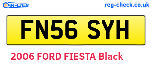 FN56SYH are the vehicle registration plates.