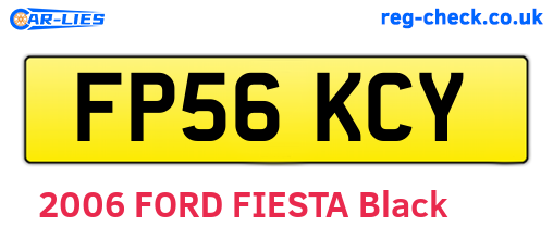 FP56KCY are the vehicle registration plates.