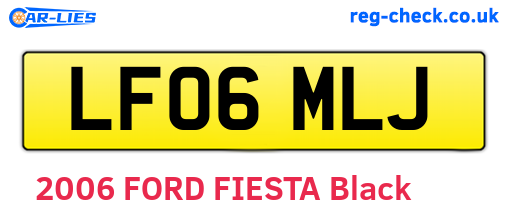 LF06MLJ are the vehicle registration plates.