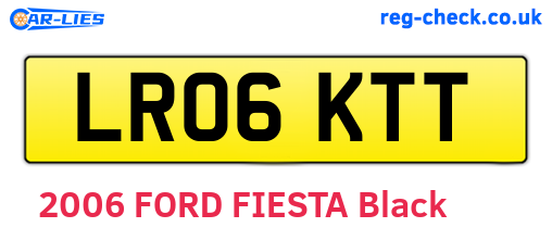 LR06KTT are the vehicle registration plates.