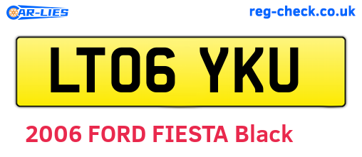 LT06YKU are the vehicle registration plates.