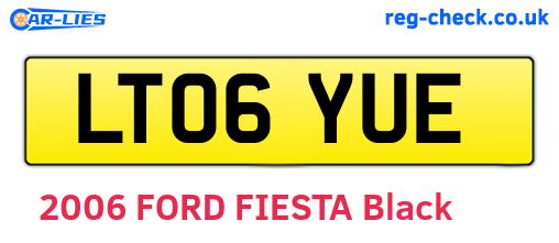 LT06YUE are the vehicle registration plates.