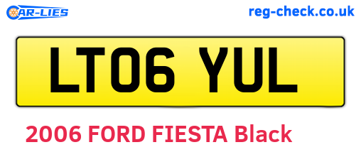 LT06YUL are the vehicle registration plates.