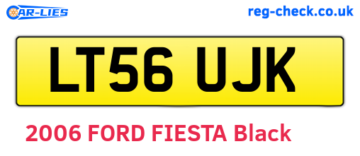 LT56UJK are the vehicle registration plates.