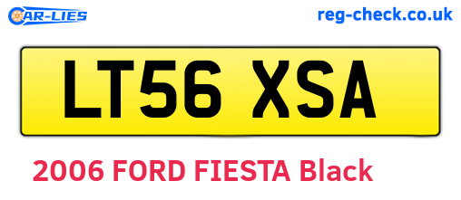 LT56XSA are the vehicle registration plates.