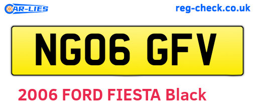 NG06GFV are the vehicle registration plates.
