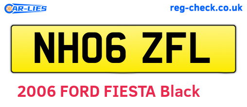 NH06ZFL are the vehicle registration plates.